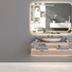 Rectangular LED-Lit Wall Mirror for a Sleek and Modern Bathroom