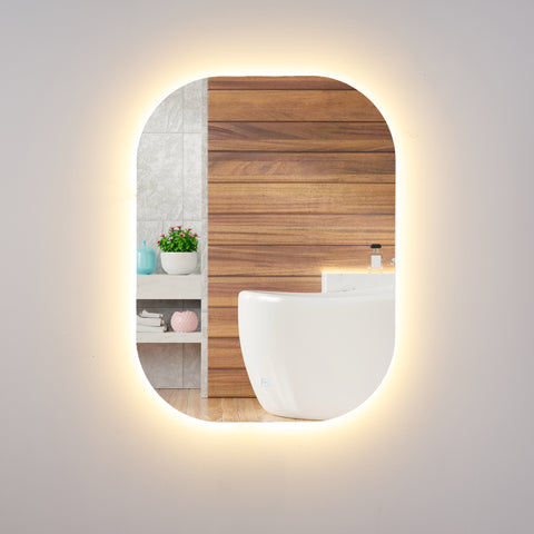 Brillante LED Bathroom Mirror with Anti-Fog and Dimmer