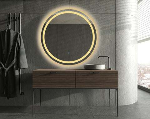 Achieve the Perfect Look with Our Front & Back lit Round LED-Lit Mirror