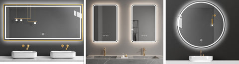 Achieve the Perfect Look with Our Front & Back lit Round LED-Lit Mirror